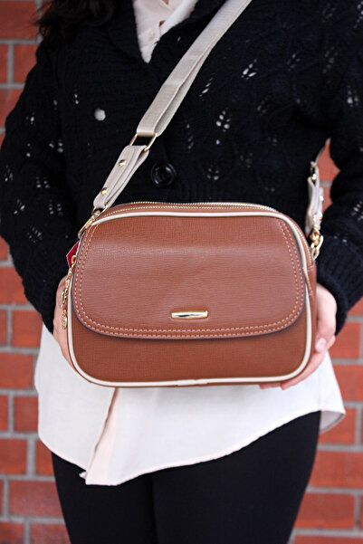 Çanta Sepetim Жіноча сумка з кришкою, багато відділень, з перехресними ременя...