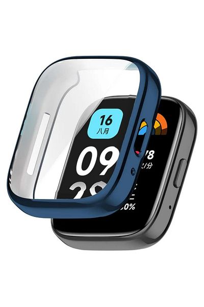 İncisoft حافظة متوافقة مع Xiaomi Redmi Watch 3 Active وواقي شاشة 360 غطاء حماية كامل
