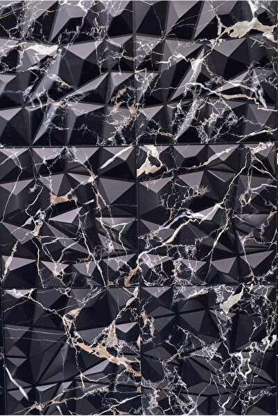 Duvarım لوحة حائط PVC ثلاثية الأبعاد منقوشة بالرخام روز (50-50 سم 4 قطع - 1 م...