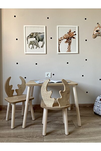 BTHGROUP Montessori aktivite etkinlik çocuk masası boyama masa sandalye takım...
