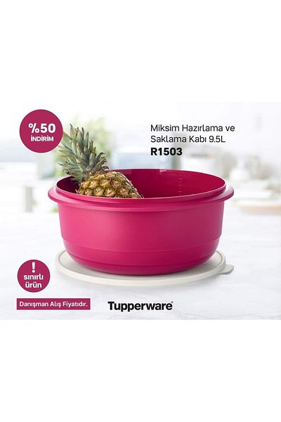 Tupperware 9.5 Lt Miksim - Comfortable Cutting