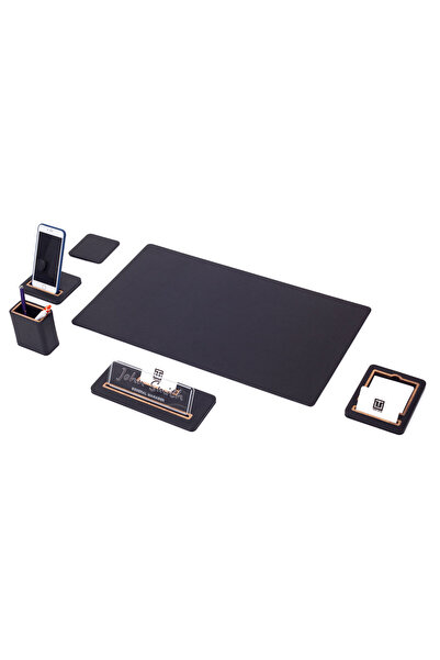 Turgut Office Σετ δερμάτινου επιτραπέζιου χαλιού Sirus 6 τεμαχίων με ετικέτες...