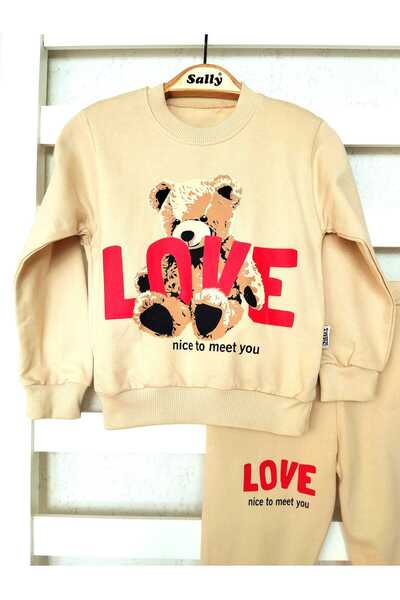 sally baby 2iplik de tranziție cu model de urs, cu scrisul Love, cu buzunare,...