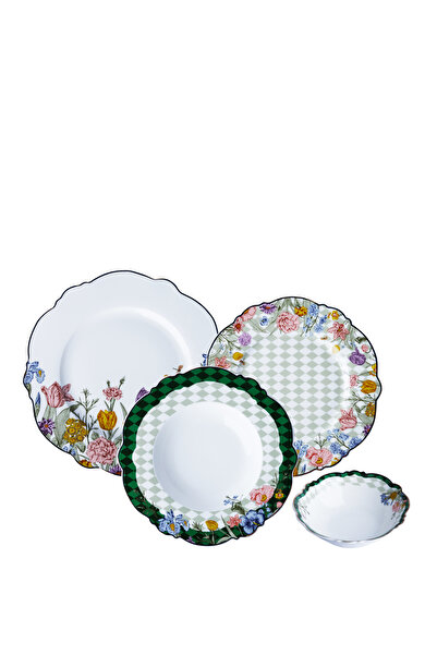 Lucky Art Nara Bone 24 Parça Yemek Takımı