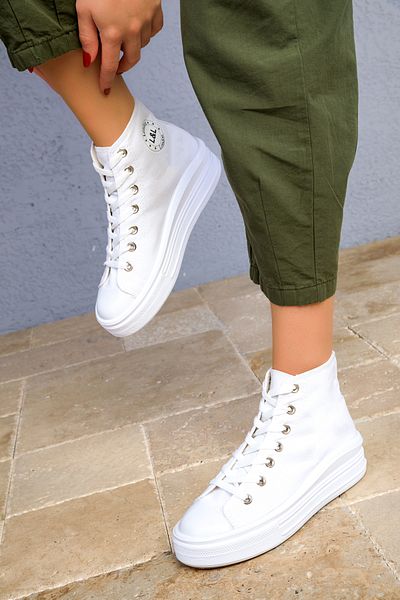 SOHO Women's White Sneakers 18651
