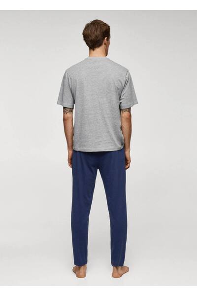 MANGO Man Pamuklu Pijama Takımı