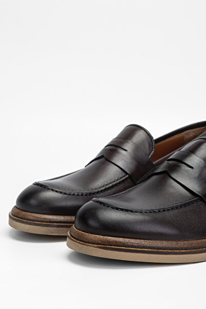 Tamer Tanca Мъжки мокасини от естествена кожа 537 3258 Erk Ayk Sk23/24