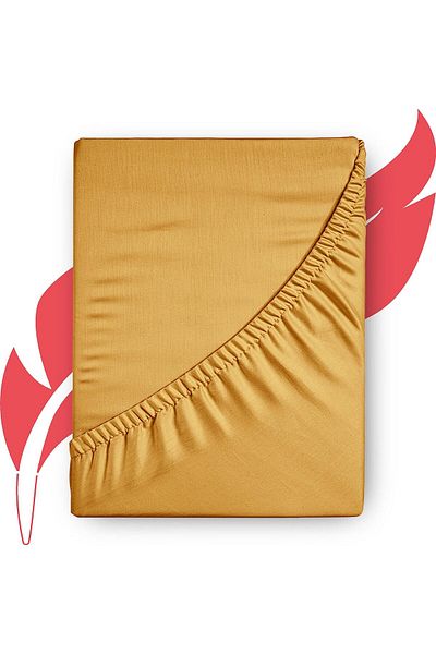 Zeren Home 100% Cotton Single Elastic Sheet + 1 Pillowcase