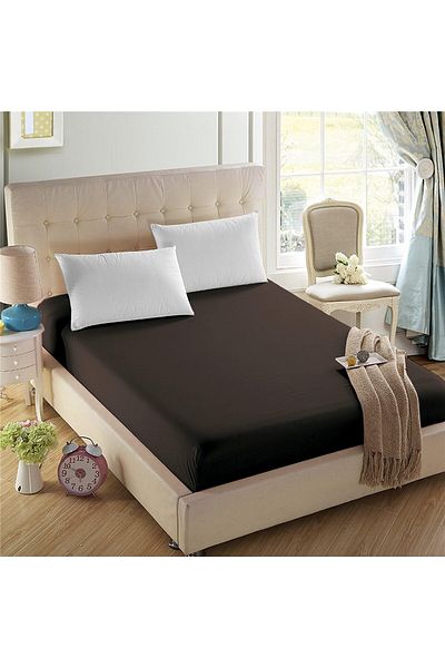 Zeren Home 100% памучен двоен чаршаф с фина облегалка + 2 калъфки за възглавници