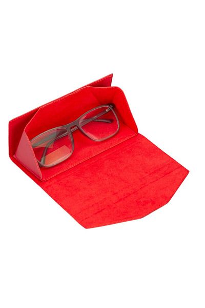 PLM Smart Glass Leather Glasses Case V4ef Red