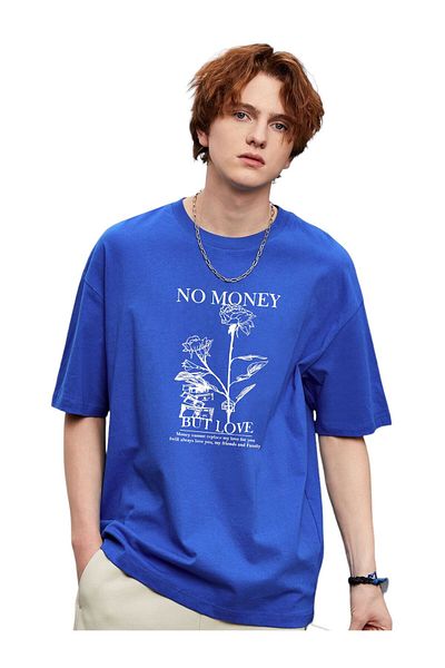 BENROMA 1 προϊόν για αγορές 6 και άνω Δώρο No Money Printed Oversize Unisex T-shirt