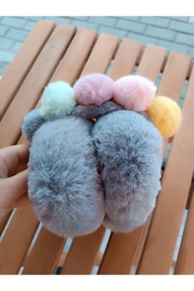 EyER Shoping Căști pliabile de pluș cu pompon