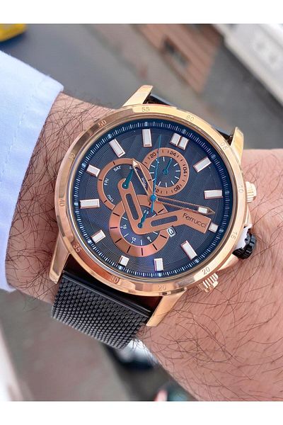 Ferrucci  Men's Straw Cord Wristwatch