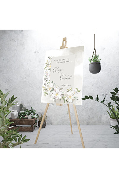 Partini Tasarlat Kişiye Özel Hoşgeldiniz Karşılama Panosu - DÜĞÜN-NİKAH-NİŞAN...