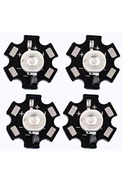LEDONLİNE 4 Adet 1w Uv Led Power Led 395-400nm 1 Watt Ultraviyole Mor Işık