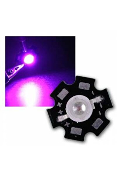 LEDONLİNE 5 Adet 1w Uv Led Power Led 395 To 400 Nm 1 Watt Ultra Vıole Led