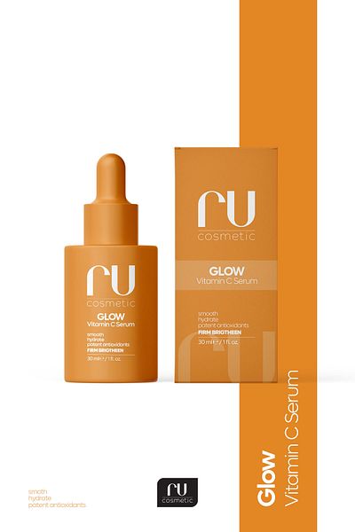 ru cosmetic Vitamin C Brightening Hyaluronic Acid - Skin Tone Moisturizing Serum, Skin Care 30ml