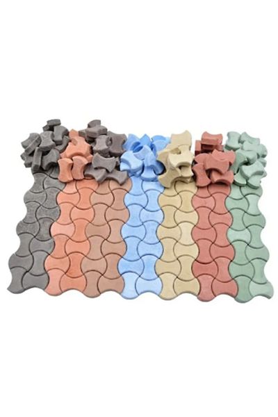 Demir Yapım Miniature Lockstone (50 PIECES GREEN/WHITE)