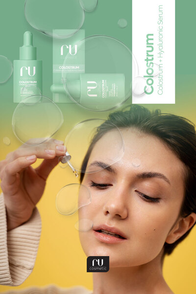 ru cosmetic Colostrum Serum Yaşlanma Kırışıklık Elastikiyet Nemlendiren Cilt Bakimi 30ml