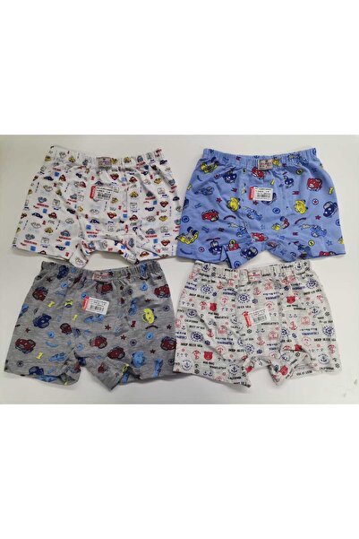 Ceylanoğlu Set boxer cu model din 4 piese pentru baieti