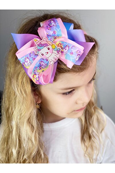 QUEEN AKSESUAR Special Design Luxury Bow Unicorn Rainbow Color Crown Children...