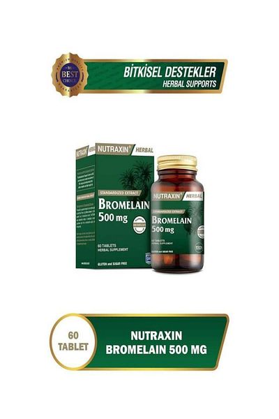 Nutraxin Bromelain 500mg - 60 Capsules Food Supplement