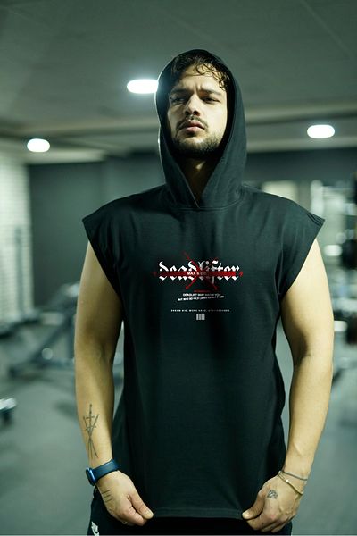 Oxlade Deadlifter Sleeveless Sports Athlete Top Tank Gym Sleeveless and Hoodie 100% Cotton Max&Die by Capshon ®