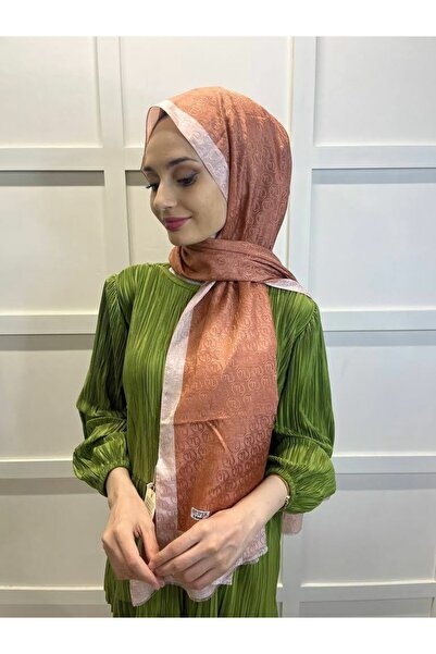 Hint İpek Hintipek Monogram Şeritli Şal