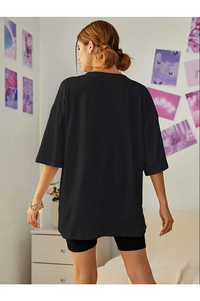 HIRSCH Teddy Bear Printed Women's Oversize Salas T-shirt Boyfriend