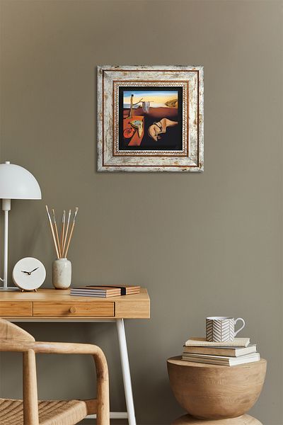 Pinecone Salvador Dali the Persistence of Memory Stone Wall Painting Framed Wall Decor Wall Art