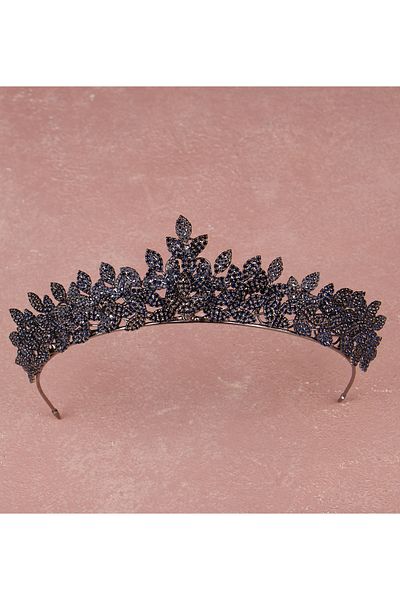 Hayalperest boncuk Model Leaf Mireasa Coroana Printesa Pentru Costume de Nunta Coroana Regina Mireasa Bleumarin