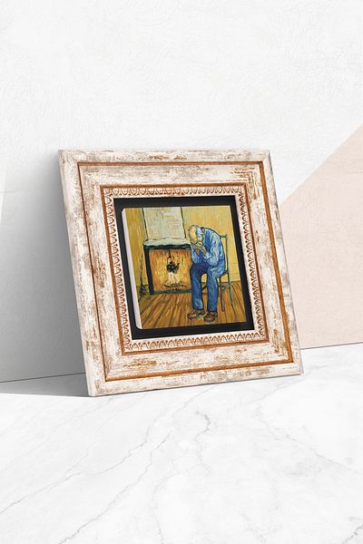 Pinecone Van Gogh on the Verge of Eternity Stone Wall Painting Framed Wall Decor Wall Art