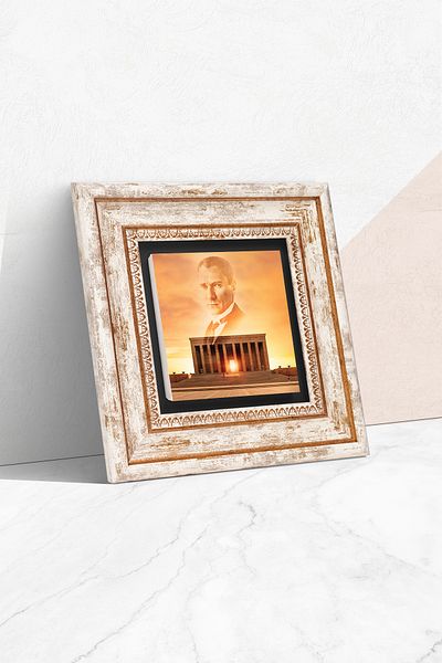 Pinecone Ataturk Anıtkabir Stone Wall Painting Framed Wall Decor Wall Art