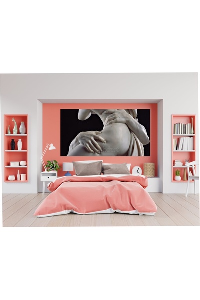 HDART Nü Kadın Erkek Dokunuş Hissetmek Kanvas Tablo Tablosu Salon Oturma Yata...