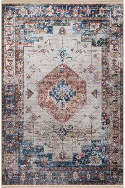 Rugs Modern Halı Çok Renkli Geleneksel Motif Desenli Kreatif Vintage Dekorati...