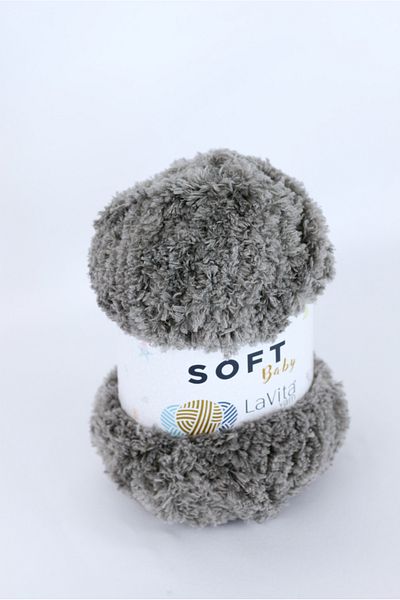 LaVita Yarn   Ață de catifea moale pentru bebeluși Amigurumi Ață de tricotat manual Ață Taka (6019-gri) Ață Taka