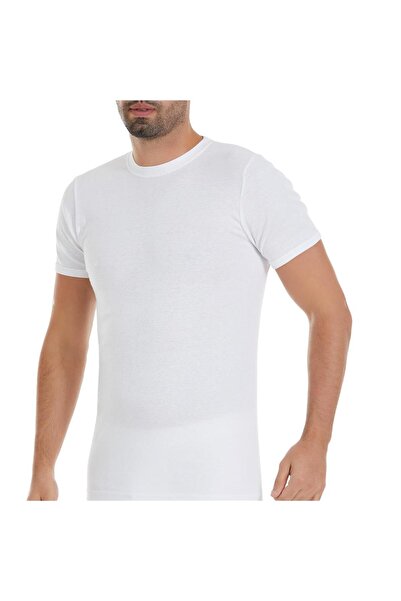 YILDIZ 56 White Ribana Doctor Collar Men's Undershirt