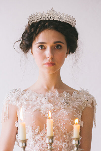 Limelia Leaf Model Mireasa Printesa Coroana Pentru Costume de Nunta Mireasa R...