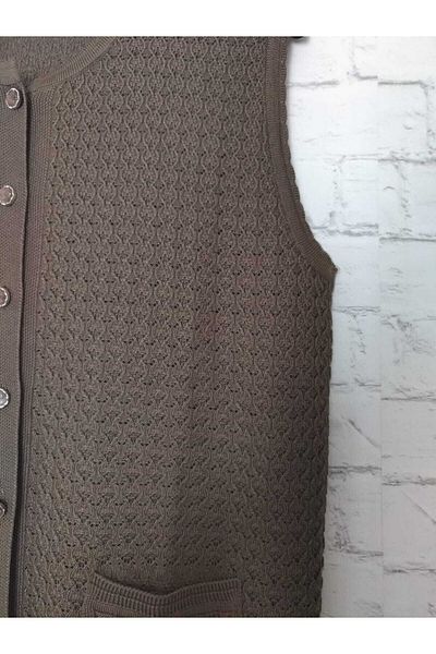 anne moda ankara Καλοκαιρινό, λεπτό, ατσάλινο πλεκτό μακρύ γιλέκο