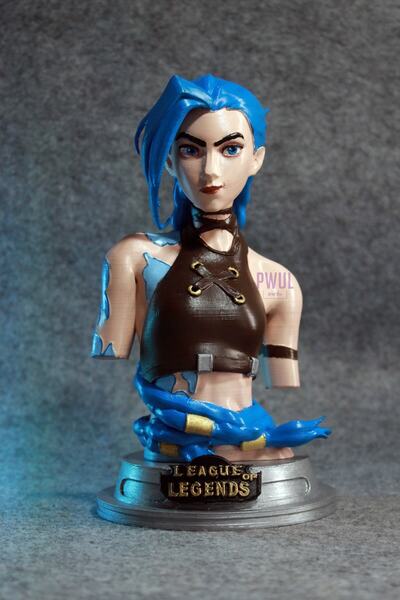 PWUL WORKS Jinx - Lol ( 20cm Boy ) Büst / Figür