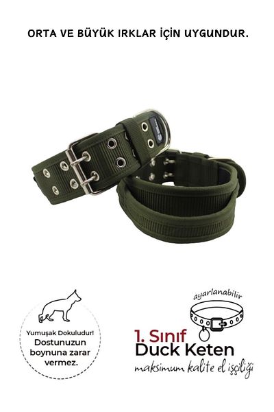 MgTasma Soft Textured Handle Grip Column Dog Collar, Dog Collar 5 Cm