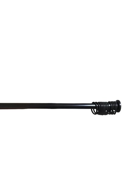 Zethome Banyo Perde Borusu 120cm-200 Cm Siyah Duş Perde Askısı Duş Borusu Duşakabin Borusu Metal