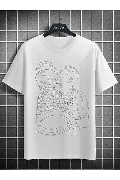 Pisa Art Lionel Messi Copa America 2022 Custom Design Unisex Λευκό T-shirt
