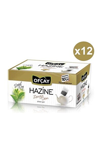 Ofçay Hazine Zengin Dem Siyah Süzen Demlik Poşet Çay 12'li 30 X 15 G