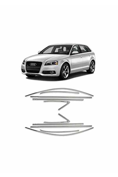 HasbeeParts Audi A3 Hb Cam Çıtası Çerçevesi Krom Komple 2013-2020 arası