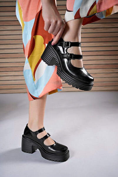 Riccon Haeredien Дамски мокасини0012550 Черна лачена кожа