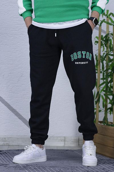 WAFRA Ανδρικό παντελόνι με τρεις κλωστές Boston Side Print