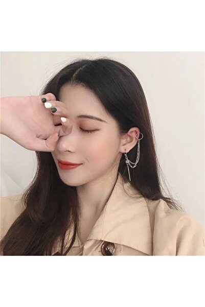 TakıConcept Üstten Deliksiz Kıkırdak Küpe, Unisex Küpe