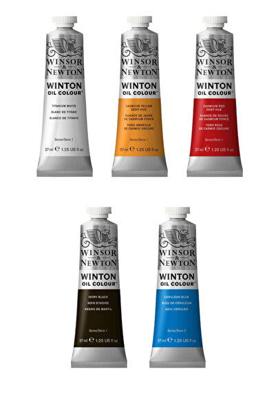 ÜSKÜDAR SANAT Winsor&Newton Yağlı Boya Seti 5'li Yağlı Boya Set Yağlı Boya Ba...