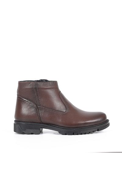 GENÇ GEPPETTO 100% GENUINE LEATHER FUR INNER LINING MEN'S BOOTS